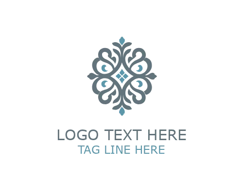 Ornamental Victorian Scroll Logo