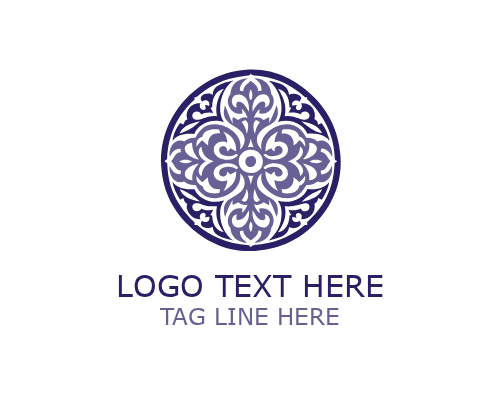Ornate Antique Scroll Logo