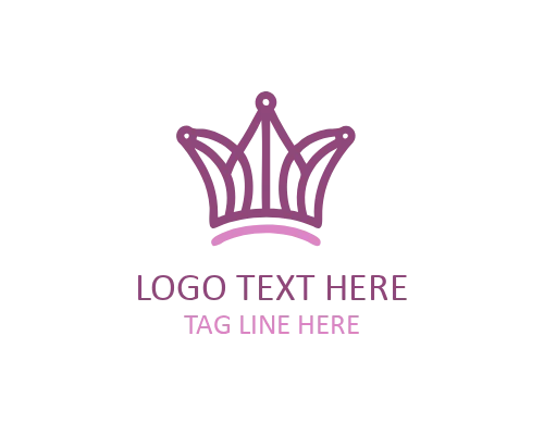 Ornate Ceremonial Crown Logo for Luxury, Prestige, and Awards