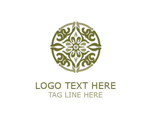 Ornate Classic Scrollwork Logo