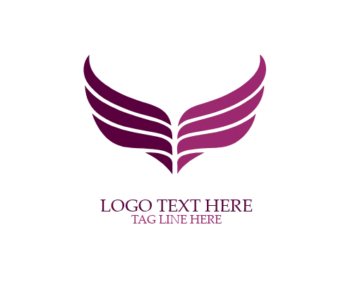 Ornate Fantasy Wings Logo