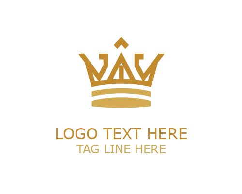  Ornate Golden Crown Logo