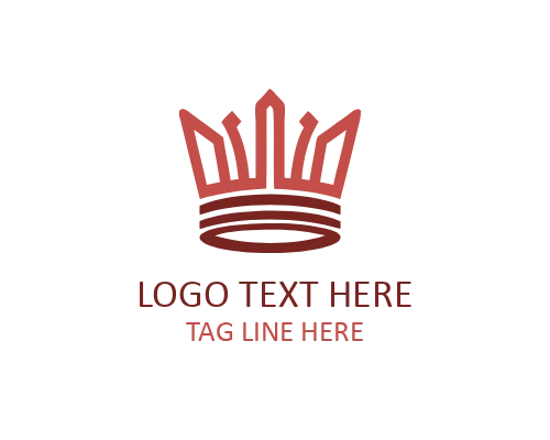 Ornate Royal Crown Logo with Detailed Decorative Style