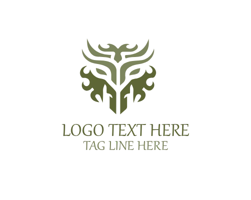 Ornate Tribal Circle Logo for Cultural and Artistic Branding