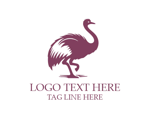 Ostrich Farm Badge Logo