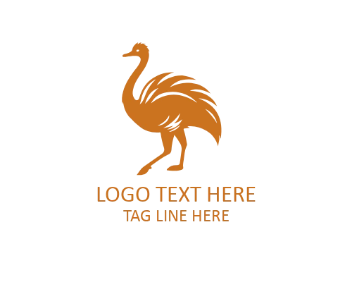 Ostrich Farm Business Logo