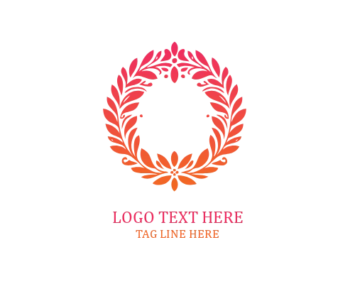 otanical Seal Floral Emblem Logo