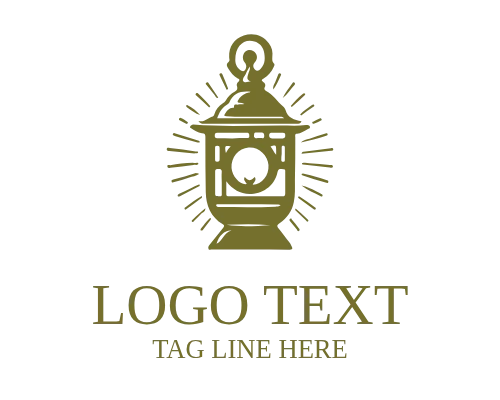Outdoor Camping Lantern Logo