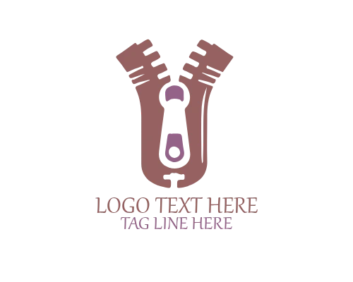 Outdoor Gear Zipper Logo for Sportswear and Utility Apparel Brands