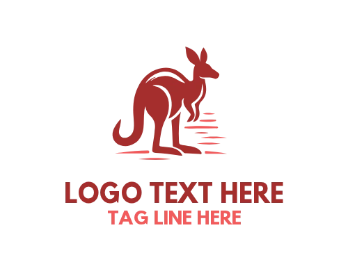 Outdoor Kangaroo Emblem Logo