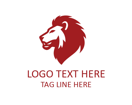 Outline Animal lion Head Logo for Minimal Branding