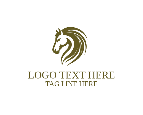 Outline Badge Horse Logo