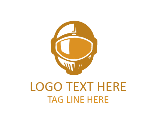 Outline Bike Helmet Logo for Cycling and Safety Branding
