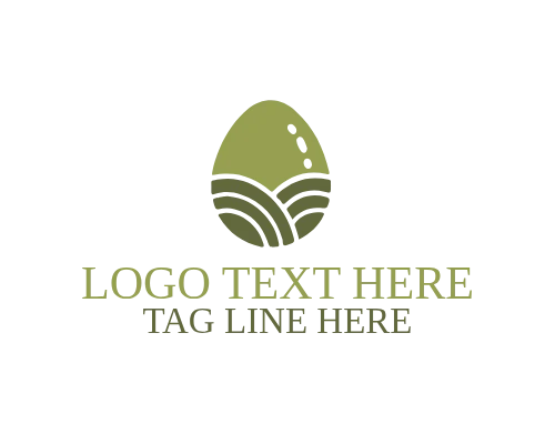 Outline Easter Egg Logo
