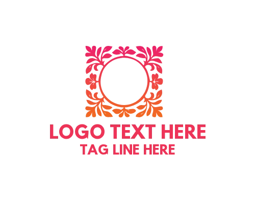 Outline Floral Letter C Logo