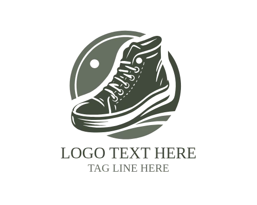 Outline Sneaker Icon Logo