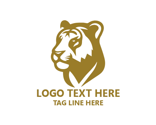 Outline Tiger Icon Logo