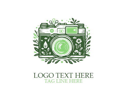 Outline Vintage Camera Logo