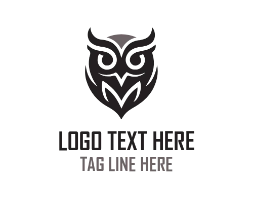 Owl Badge Emblem Logo