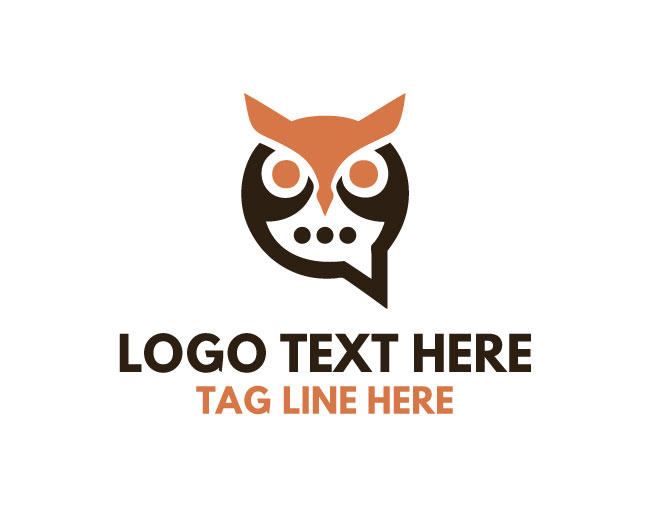 Owl Chat Lock Logo