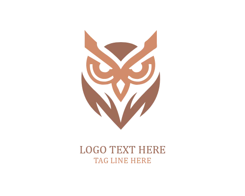 Owl Circle Badge Logo
