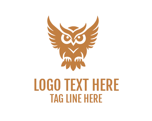 Owl Companion Mascot Logo