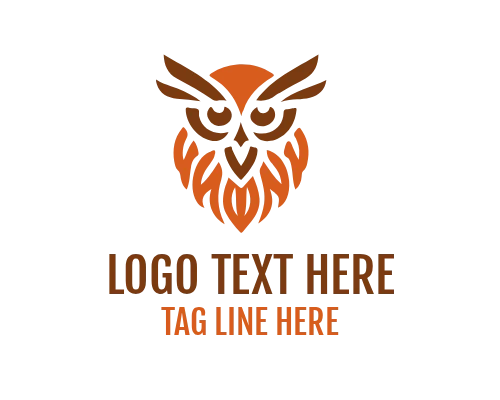Owl Lamp Idea Logo