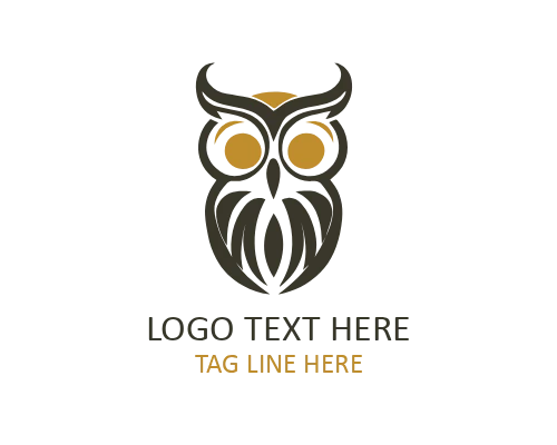  Owl Silhouette Logo for Modern Branding