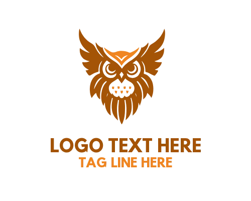 Owl Wisdom Lamp Logo