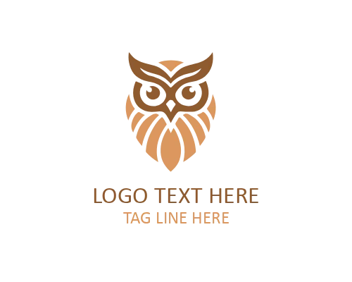 Owl with Book Logo