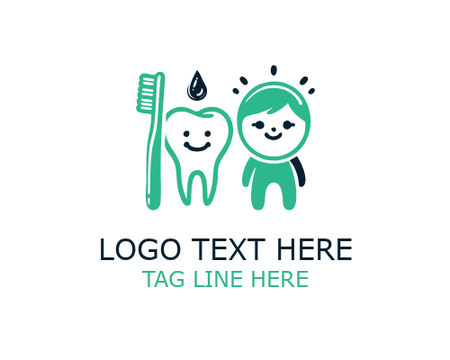 Paediatric Dentistry Clinic Logo for Children Oral Healthcare