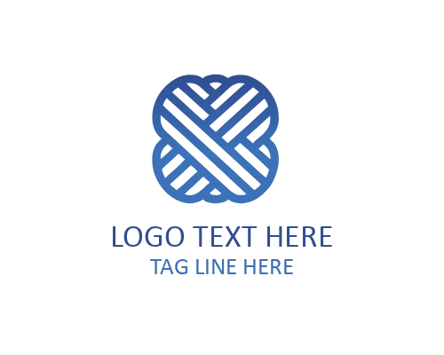 Paisley Textile Logo for Decorative and Fashion Fabrics