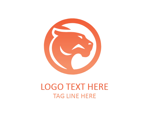Panther Head Outline Logo