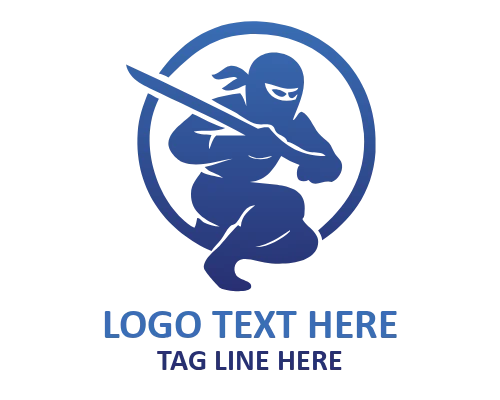 Panther Ninja Mascot Logo