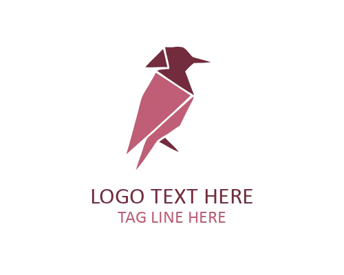 Paper Craft Animal Emblem Logo