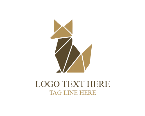  Paper Cut Animal Emblem Logo