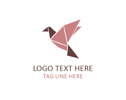 Paper Cut Animal Shape Logo