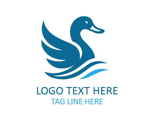 Paper Cut Duck Logo for Craft Brands