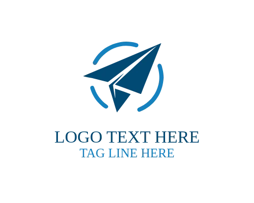 Paper Plane Outline Logo