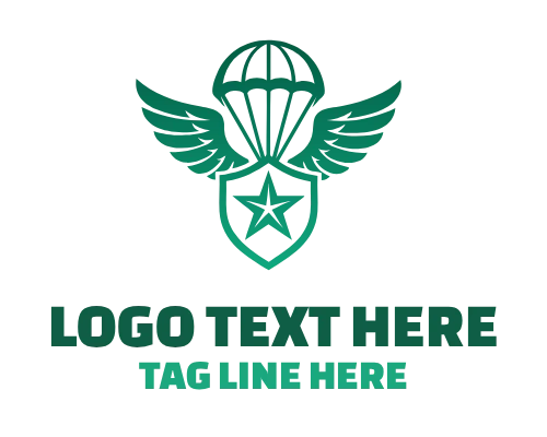 Parachute Badge Logo