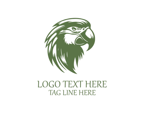 Parrot Leaf Nature Logo for Eco, Botanical, and Green Brands