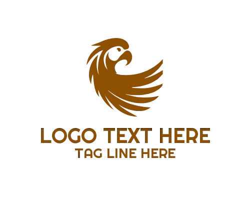 Parrot Outline Minimal Logo