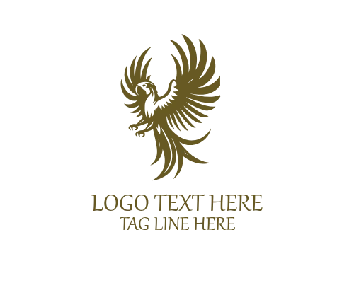 Parrot Wing Symbol Logo for Freedom, Creative, and Lifestyle Brands
