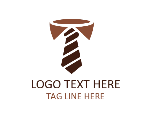 Party Style Tie Celebration Logo
