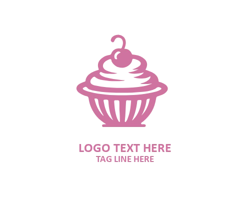 Party Treat Cup Cake Logo