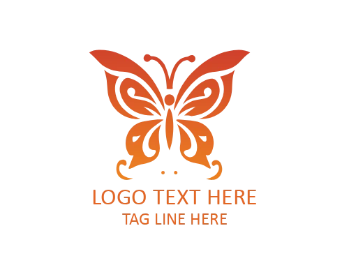 Pastel Gradient Butterfly Logo