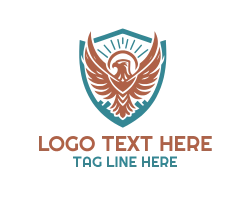 Patriotic Eagle Symbol of Freedom Logo
