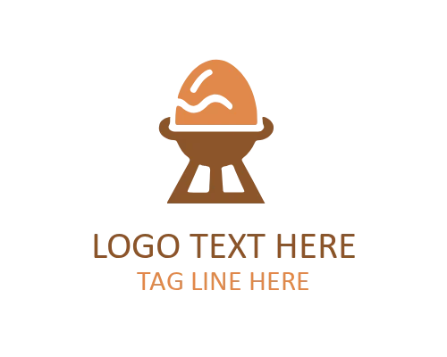 Patterned Easter Egg Logo