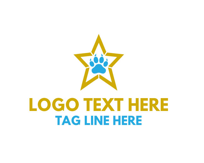 Paw Star Burst Logo