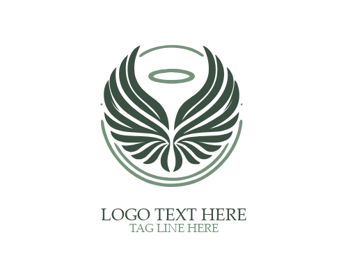 Peace Angel Wings Logo